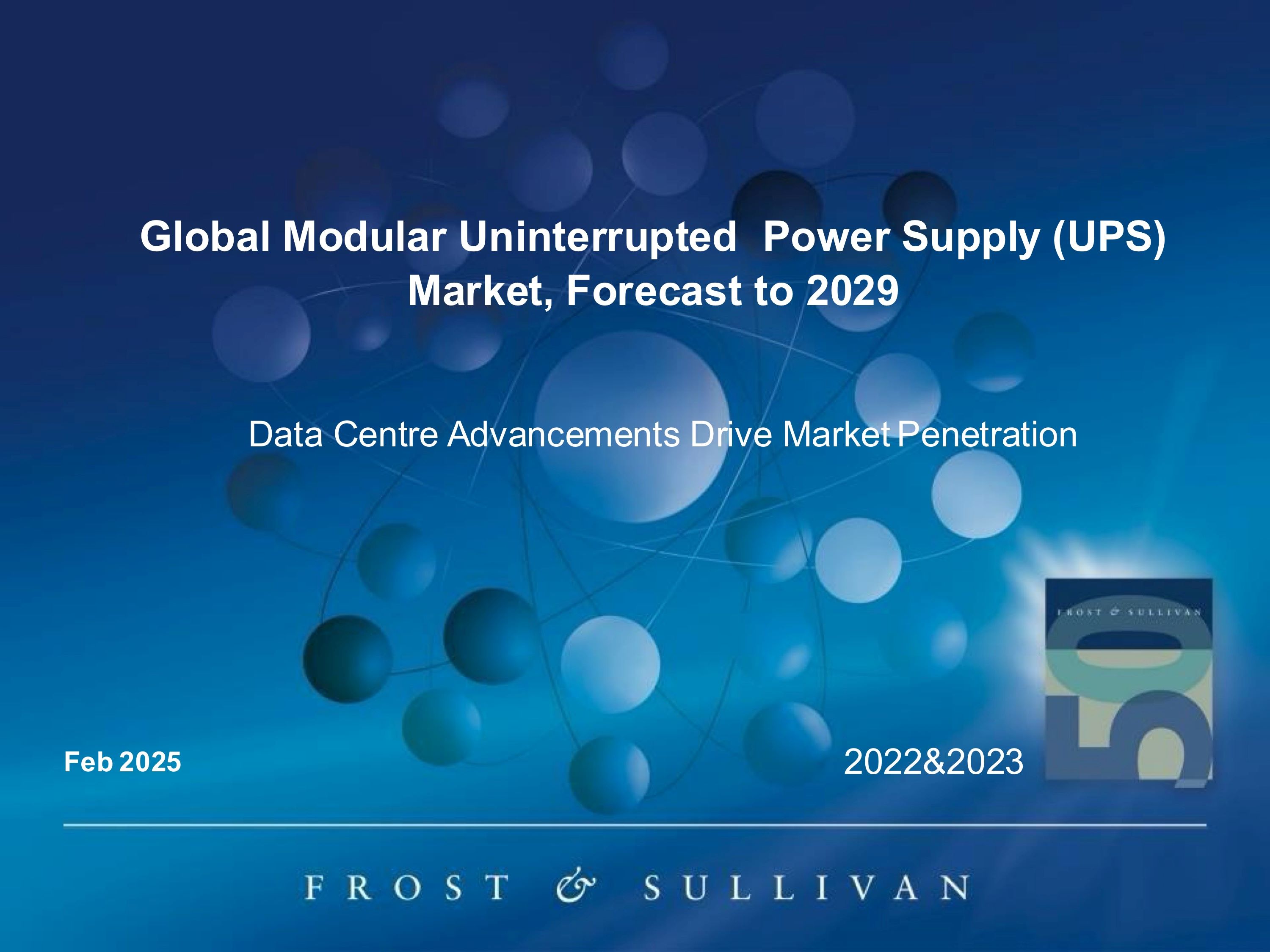 沙利文发布《Global Modular UPS Market》