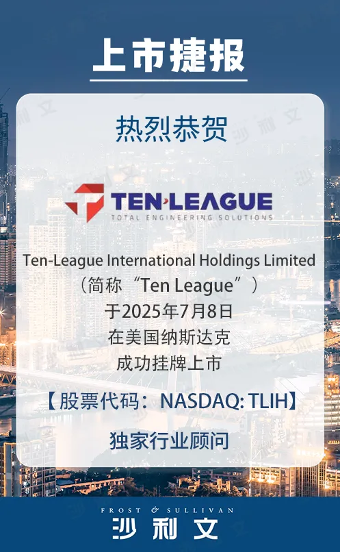 上市捷报丨沙利文助力Ten-League International Holdings Limited成功赴美上市